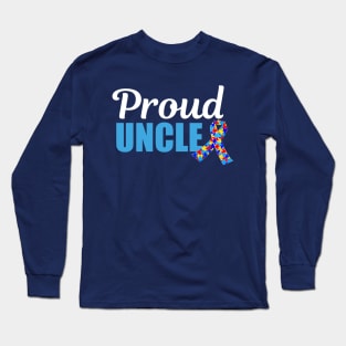 Proud Autism Uncle Long Sleeve T-Shirt